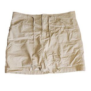 White Stag Skort Womens Size 18 Solid All Tan Drawstring with Pockets Casual